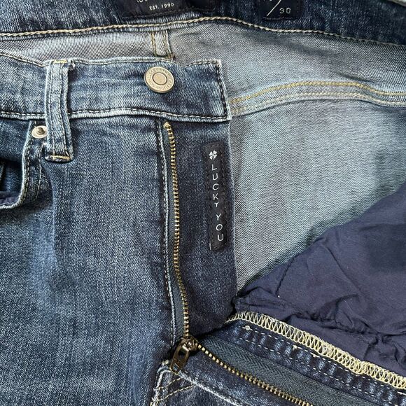 Lucky Womens Size 10 / 30 High-Rise Flare Stevie Jeans Bootcut Denim - Picture 5 of 7